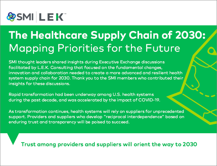 SMI Healthcare Supply Chain of 2030